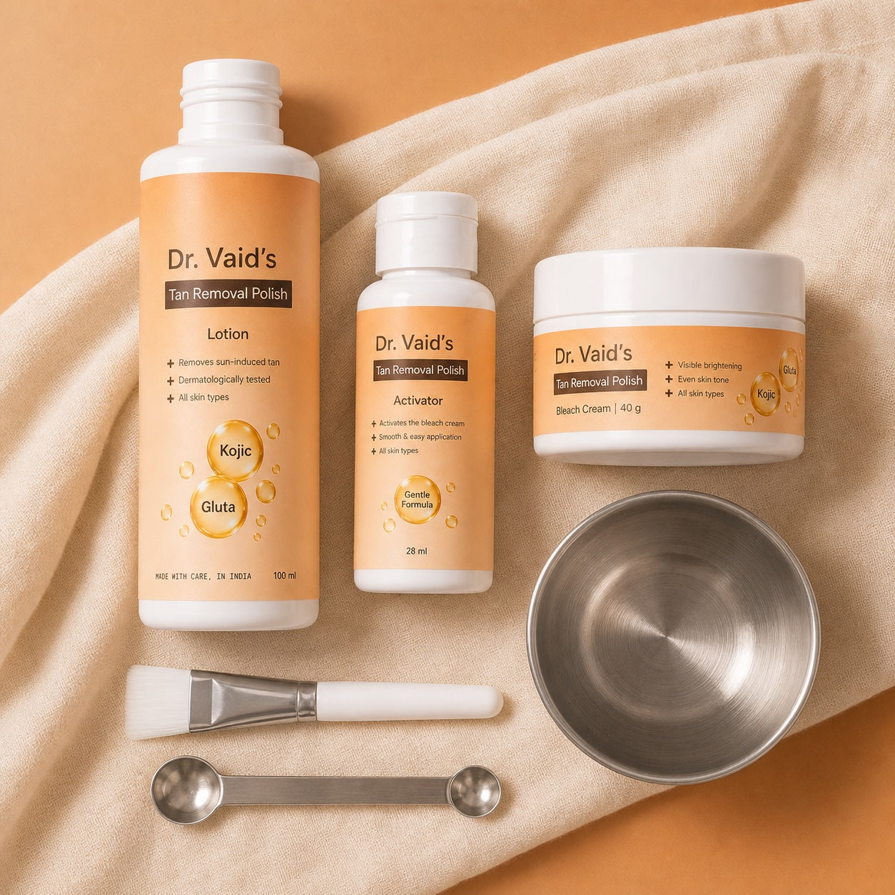 Complete Tan Removal Polish Kit flat lay